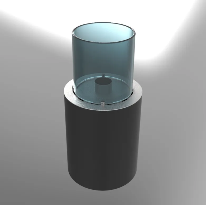 Colonne bioéthanol Orbe 85 cm, vue 7 sur 8