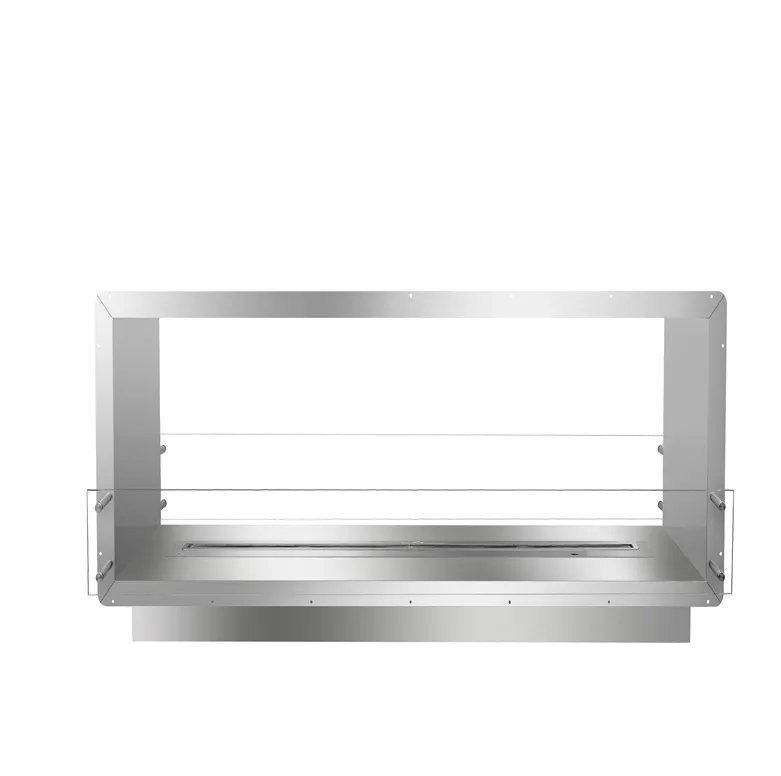 Foyer bioéthanol vitré Cadre 120 cm, vue 8 sur 8