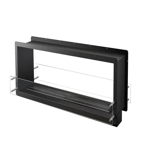Foyer bioéthanol vitré Cadre 183 cm
