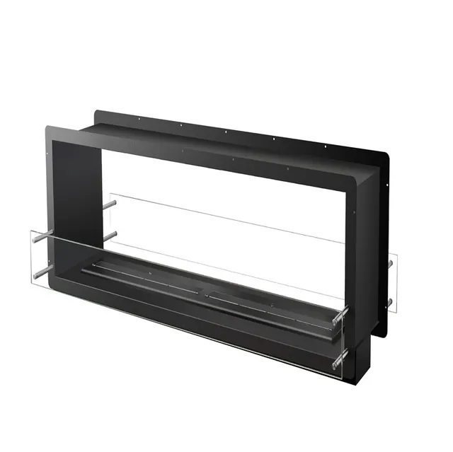 Foyer bioéthanol vitré Cadre 183 cm