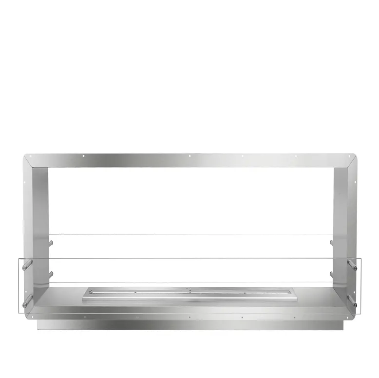 Foyer bioéthanol vitré Cadre 183 cm, vue 7 sur 8