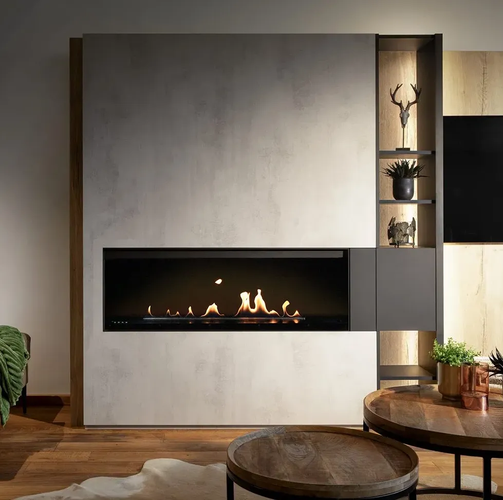 Insert bioéthanol automatique Ignis 82 cm à 3 flammes, vue 2 sur 8